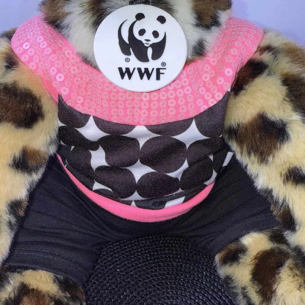 Build-A-Bear Workshop WWF World Wildlife Fund Leopard Plush Toy Justice Clothes